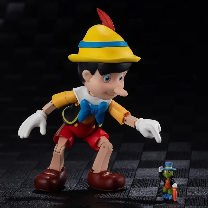 Figurka Pinokio ze stopu, ruchoma, modna zabawka dla chłopców, dekoracja na biurko, kolekcjonerski model postaci z bajki, zestaw do składania, prezent.