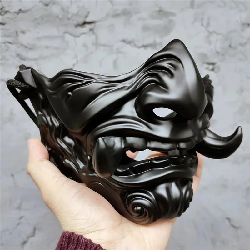 Maska T84C-Hannya Tusk Japoński Diabeł Duch Samuraj Noh Kabuki Oni Cosplay Halloween Bal Przebierańców