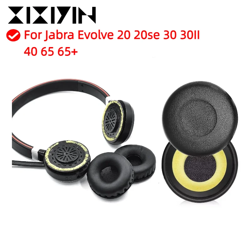 

Headphone Earpads for Jabra Evolve 20 20se 30 30II 40 65 65+ Headphones Replacement Ear Pads Cover Cushions Pillow Repair Parts