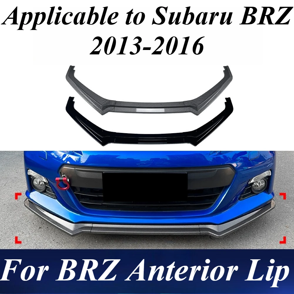 

For Subaru BRZ ZC6 2013-2016 Front Skirt Bumper Lip Spoiler Splitter Body Kit ABS Plastic Exterior Styling Car Accessories Parts