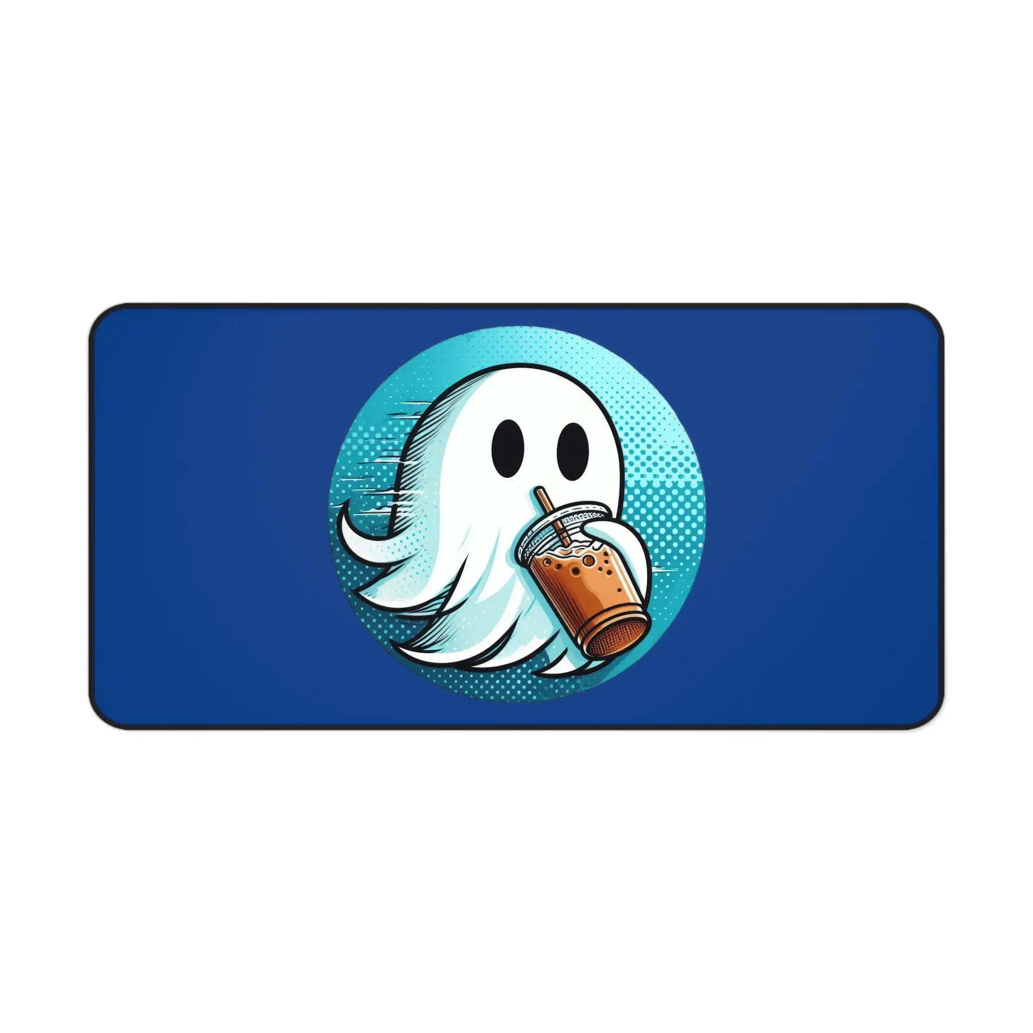 Ghost Drink Iced Coffee Mouse Pad, Non-Slip Waterproof Gaming Mouse Pad, Suitable for Giving The Perfect Halloween Gift