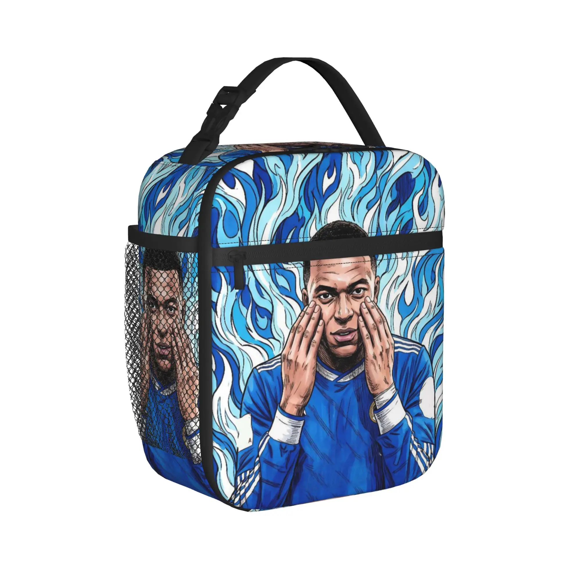 Mbappes Insulated Lunch Bags Leakproof Soccer Football Reusable Thermal Bag Tote Lunch Box Office  Travel Men Women