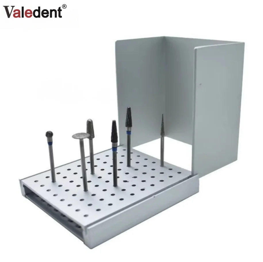 

Dental Endo Box Cleaning Stand Autoclave High Temperature Sterilizable For High/Low speed dental burs 80 Hole