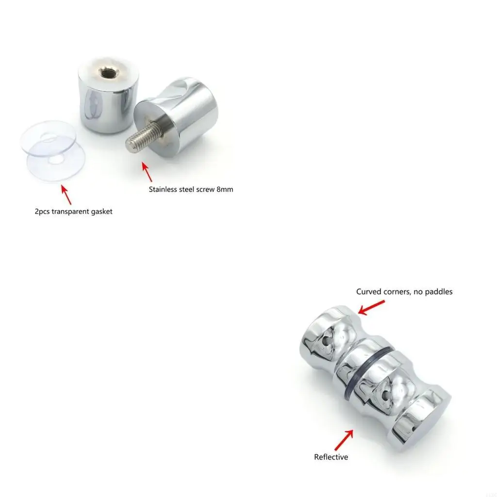 

Сплошная алюминиевая сплава стеклянная ручка дверной ручки толчок с помощью винтового стержня Домашнее оборудование