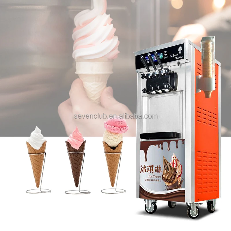 Commercial Hard and Soft Ice Cream Making Machine New Condition Yogurt Milk Chocolate-Core Components Motor