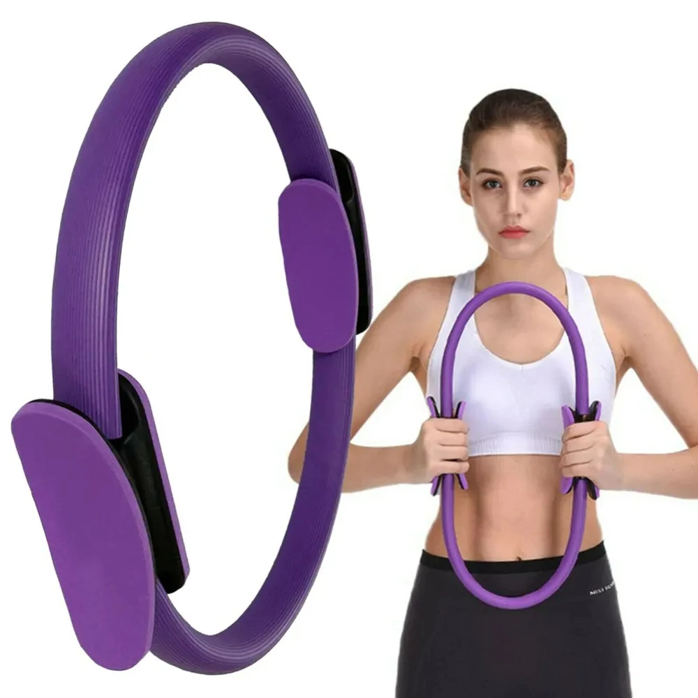 Yoga Fitness Ring Circle Pilates Women Girl Exercise Home Resistance Elasticity Yoga Ring Circle Gym Workout Pilates Accessories