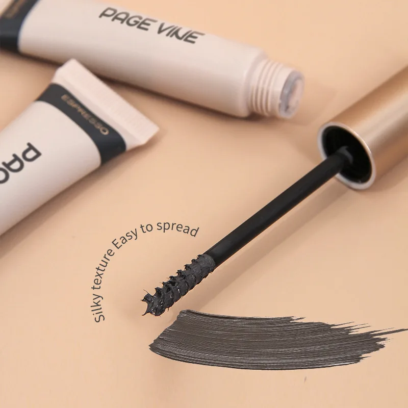 4 Color Soft Tube Brow Gel Multi Purpose Eyebrow Pencil Waterproof Smudge Proof for Natural Wild Look All Day Wear Korean Makeup