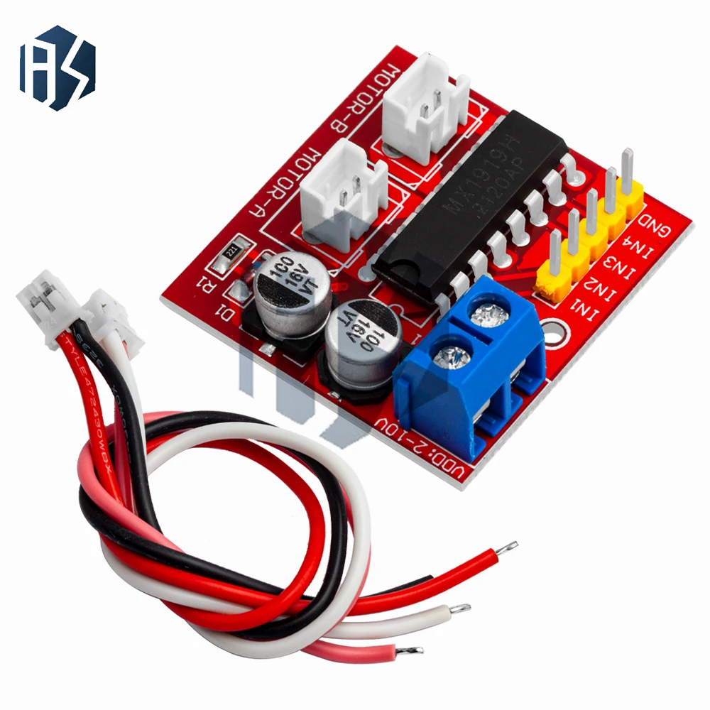 Picture 5: 1PCS 2.5A Dual bridge brushed DC motor Drive Controller Board Module for Arduino smart car robot Low power consumption MX1919