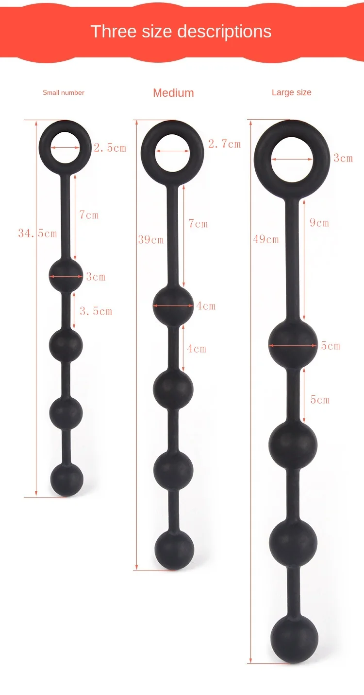 큰 항문 구슬 실리콘 엉덩이 플러그, 항문 공, 성인을 위한 섹스 제품, 에로틱 장난감, 여성 게이 남성, 항문 확장기, 은밀한 제품
