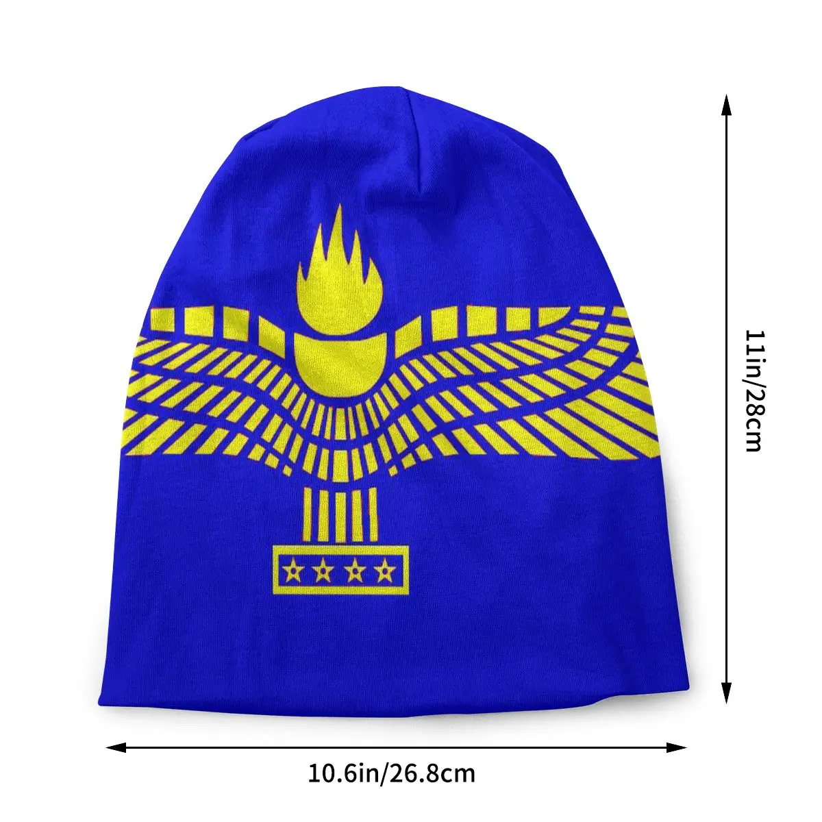 Suryoyo Assyrian Flag Bonnet Beanie Knitting Hat Men Women Fashion Unisex Aramean Ancient Warm Winter Skullies Beanies Caps