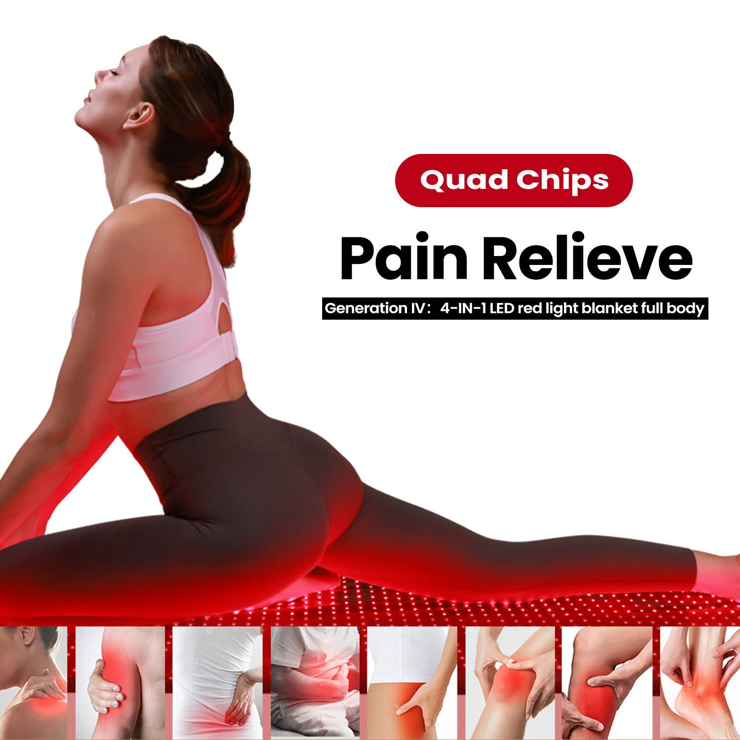 TLB2000-Y 4 In 1 LED Chip Reduce Pain Red Light Therapy Red Light Sleeping Bag Infared Pod Red Light Therapy