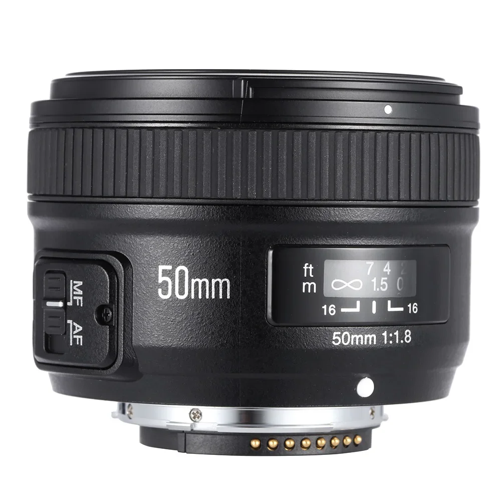 Original YONGNUO Auto Focus YN50mm F1.8 N YN50N AF Lens, Large Aperture,Compatible With Nikon D3100,D5500 And Other DSLR Cameras
