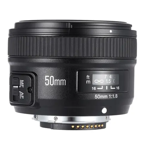 Original YONGNUO Auto Focus YN50mm F1.8 N YN50N AF Lens, Large Aperture,Compatible With Nikon D3100,D5500 And Other DSLR Cameras