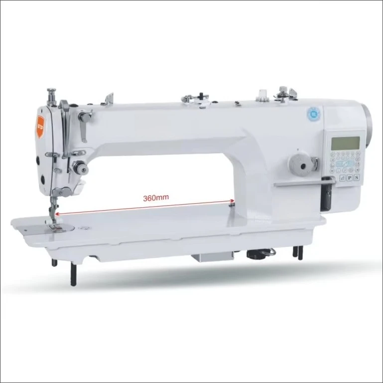 Three-needle Long Arm Direct Drive Compound Feed Lockstitch Industrial Sewing Machine Price Manufacturer