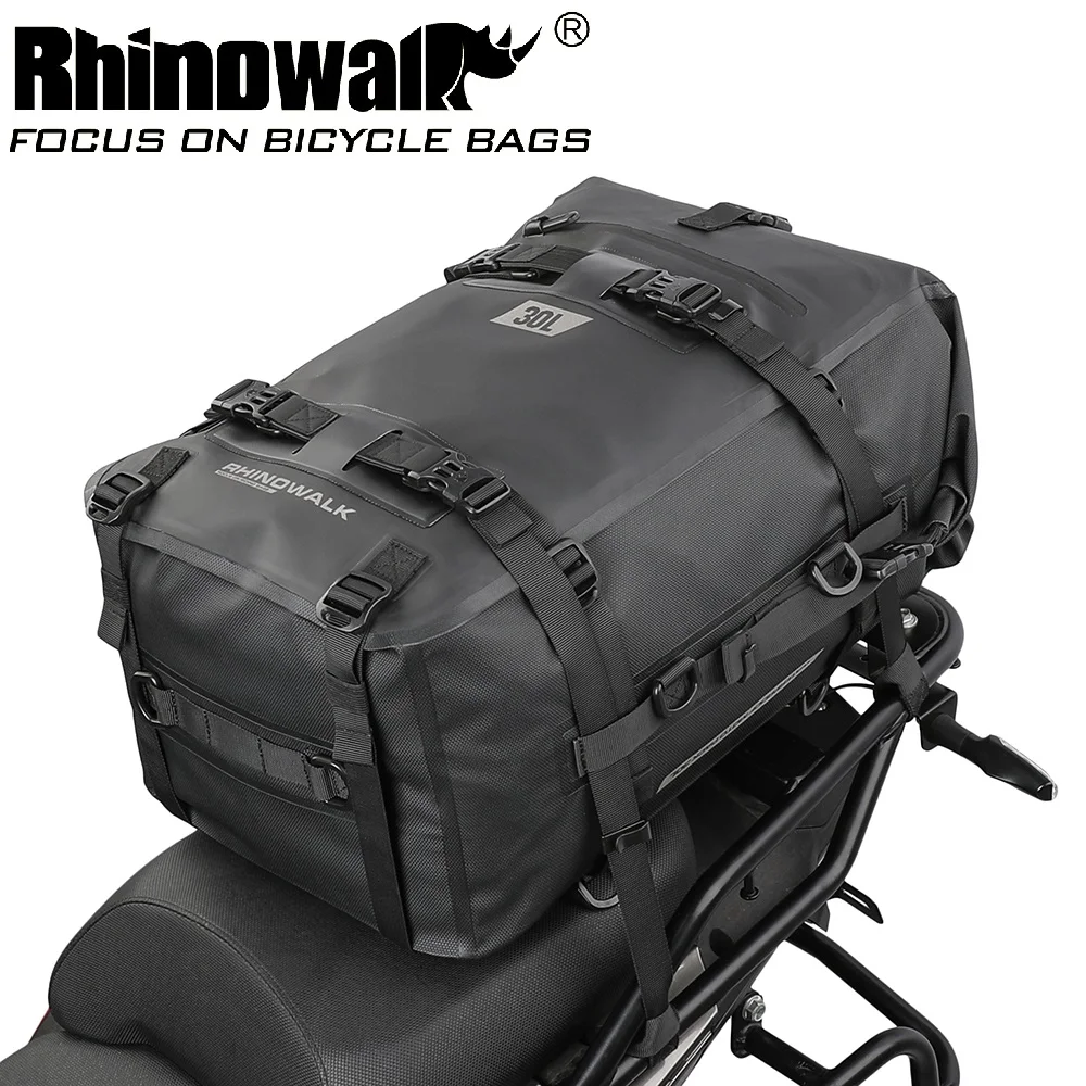 

Rhinowalk 30L Motorcycle Bag 100% Full Rainproof Large Capacity Outdoor Backpack Multifunctional Men's Travel Cycling Backpack