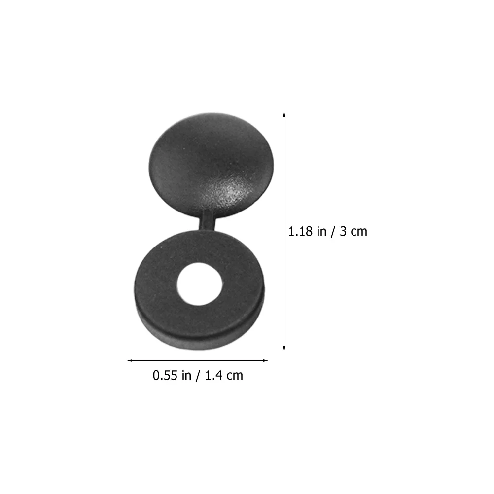 

120pcs Screw Caps Plastic Decorative Cover For Furniture Automotive Self-Tapping Screw Hole Covers Durable Pe Rust-Proof