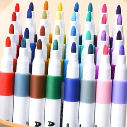 36-80 Colors Acrylic Marker Rock Painting Set for Kids Stone Paint Pens Set Ceramic Glass Wood Manga DIY Art Supplies School
