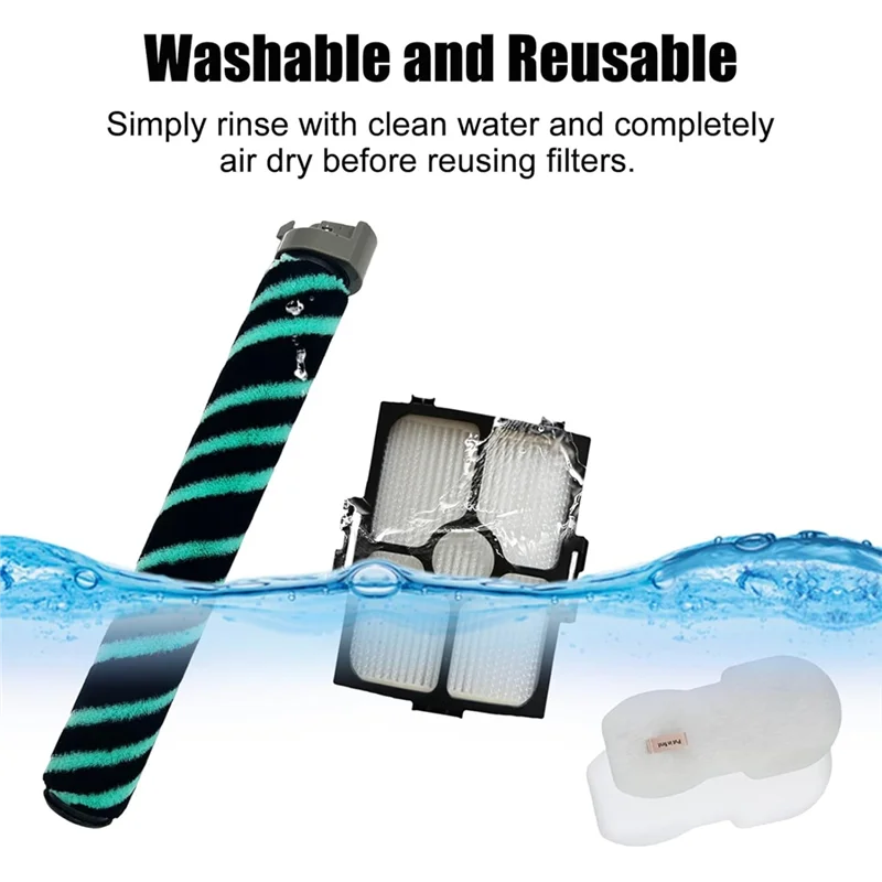 SANQ Spazzola principale Kit filtro HEPA di ricambio per Shark HZ4002 Parti per aspirapolvere con filo Filtri in schiuma e feltro