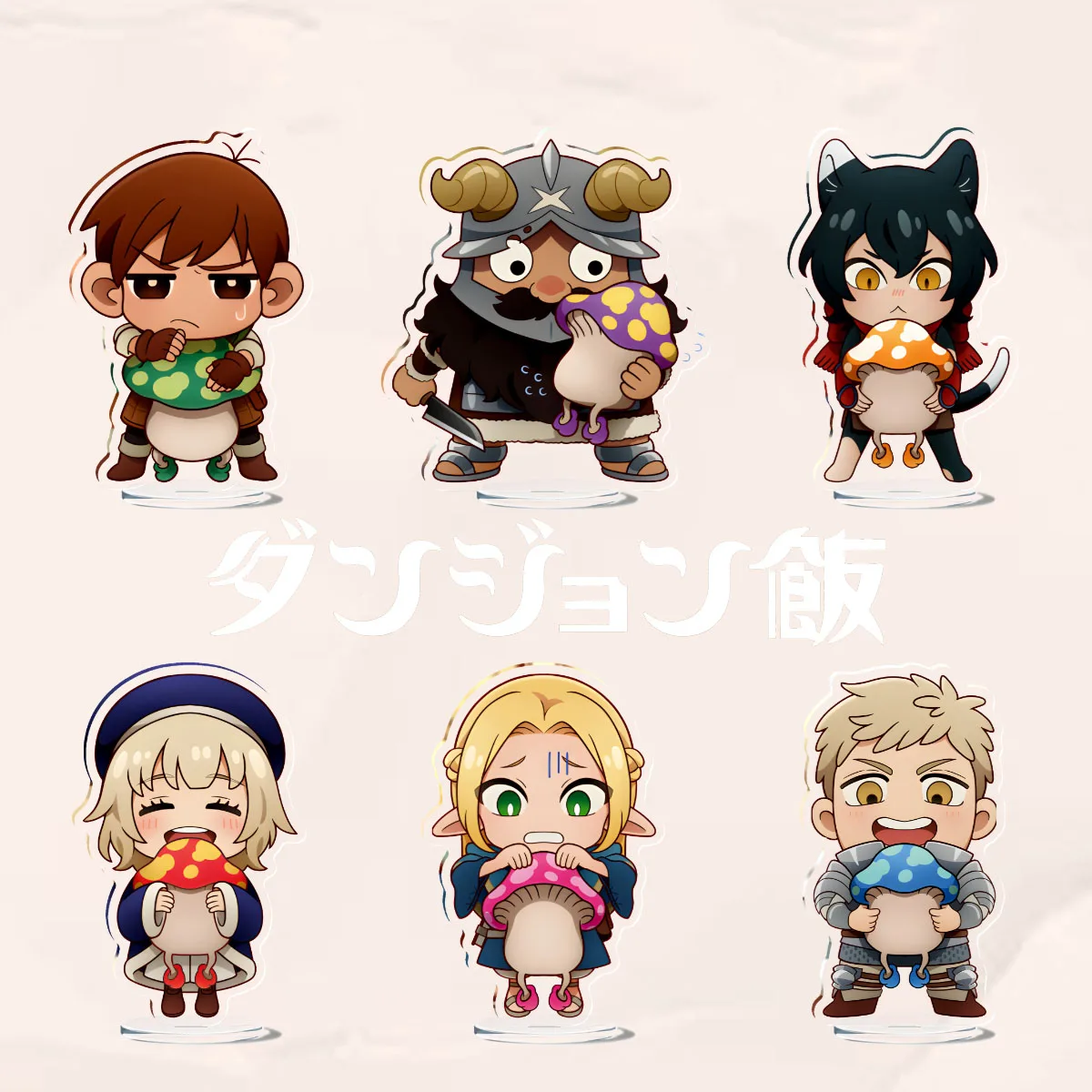 

Hot Delicious in Dungeon Meshi Acrylic Desktop Decorations Anime Cute Stand Model Ornaments Cartoon Fashion Standing Sign Gift