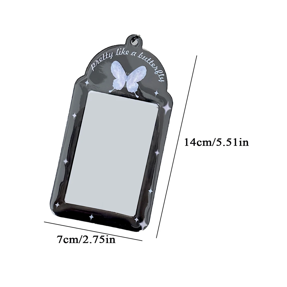 INS Butterfly Photocard Holder 3 Inch Idol Photo Protector Case With Keychain Photos Sleeves Student Bus ID Bank Card Case