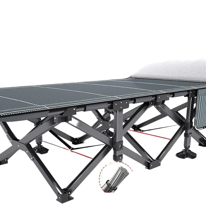 Office lunch break folding bed, adult single bed, household simple nap small bed, marching escort bed