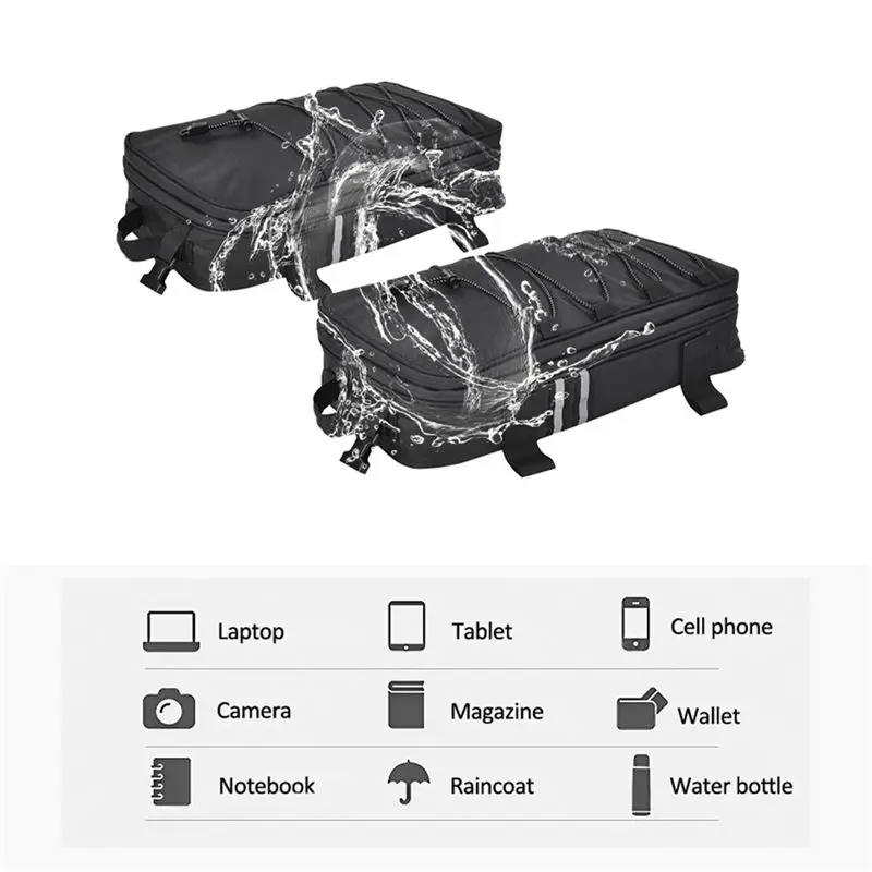 Reliable 2PCS Motorcycle Aluminum Case Left&Right Luggage Bag Rear Seat Tail Box Bag For BMW R1200GS R1250GS F650GS F700GS F750G