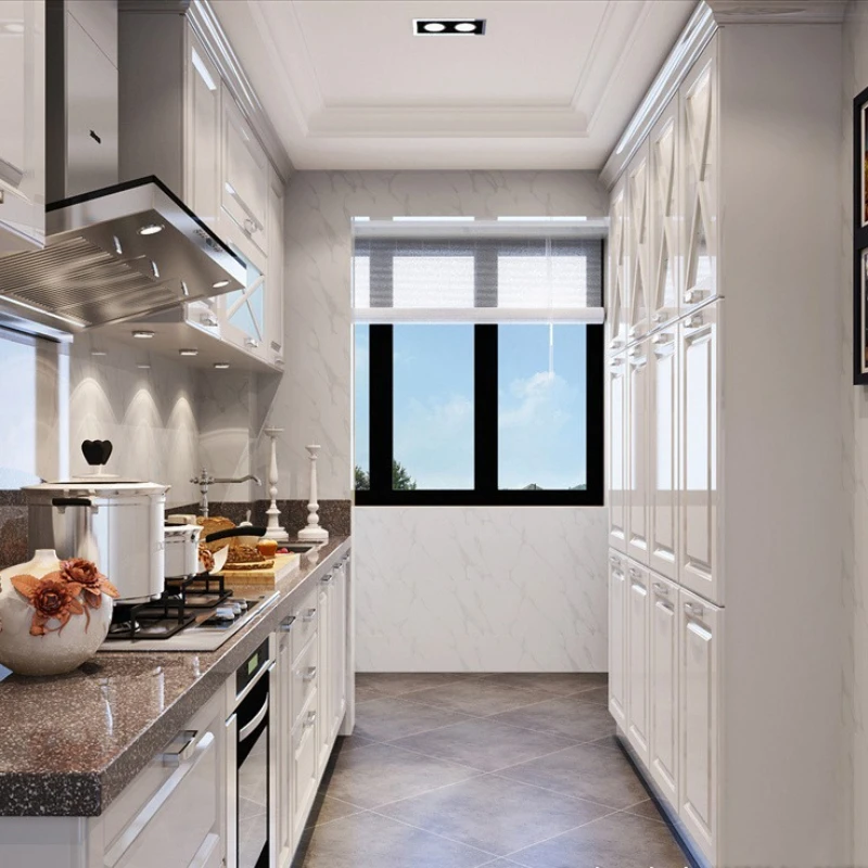 

Solid wood cabinets, Chinese-style European-style oak cabinets, modern light luxury