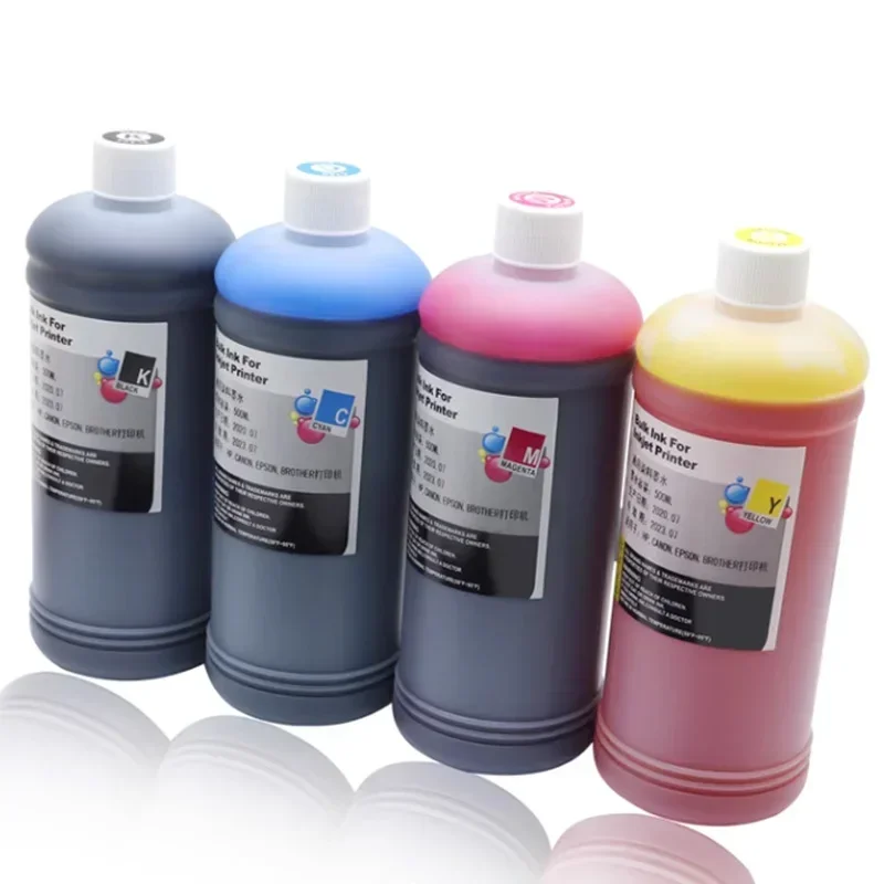 KMCY tintas 500ML CISS SystemDye tinta Universal para impresora Compatible con cartuchos de tinta para impresoras Canon HP Brother Epson