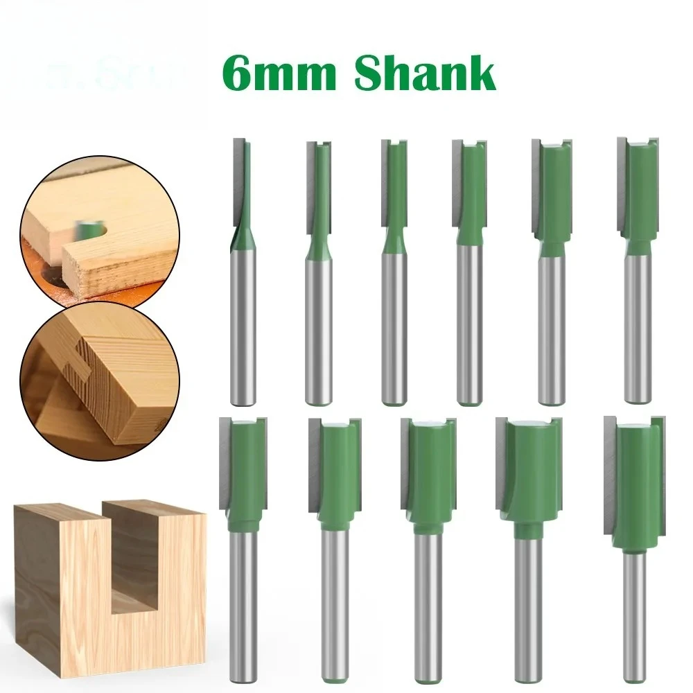 

Фреза с хвостовиком 6 мм, фрезы с одной кромкой, долбежная фреза с двойной кромкой, резьба по дереву, деревообрабатывающие инструменты