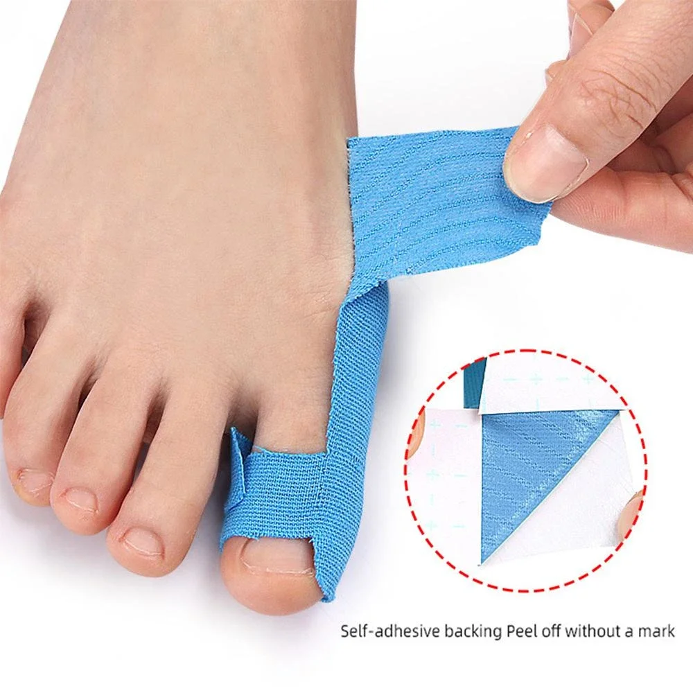 20 Stück vorgeschnittenes Kinesiologie-Tape für Hallux Valgus, Hallux-Valgus-Korrektur und -Linderung, Unterstützung für den großen Fußzeh zur Schmerzlinderung, hypoallergenes, latexfreies Tape – Detail 4