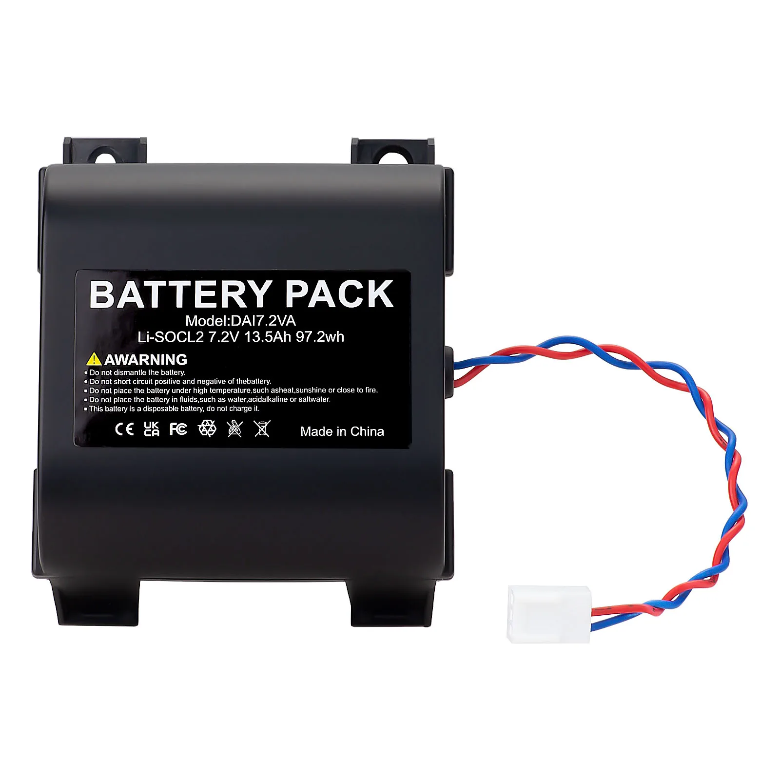 Adatto peritzakem Hager logisty – 7,2 V 13,5 ah Li – socl2 allarme batteria bat02، متوافق مع Batli02