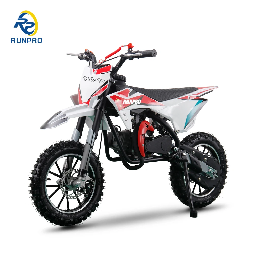 Highlighting Low-to-mid-range Punch2025 RunPro High Quality 49cc 2 Stroke CE Certified Off-Road Dirt Bike Cross Racing For Kids