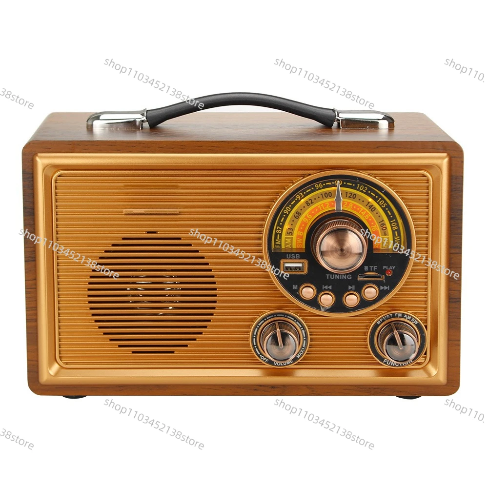 

Ретро Bluetooth-динамик Полнодиапазонный динамик Деревянное многодиапазонное радио