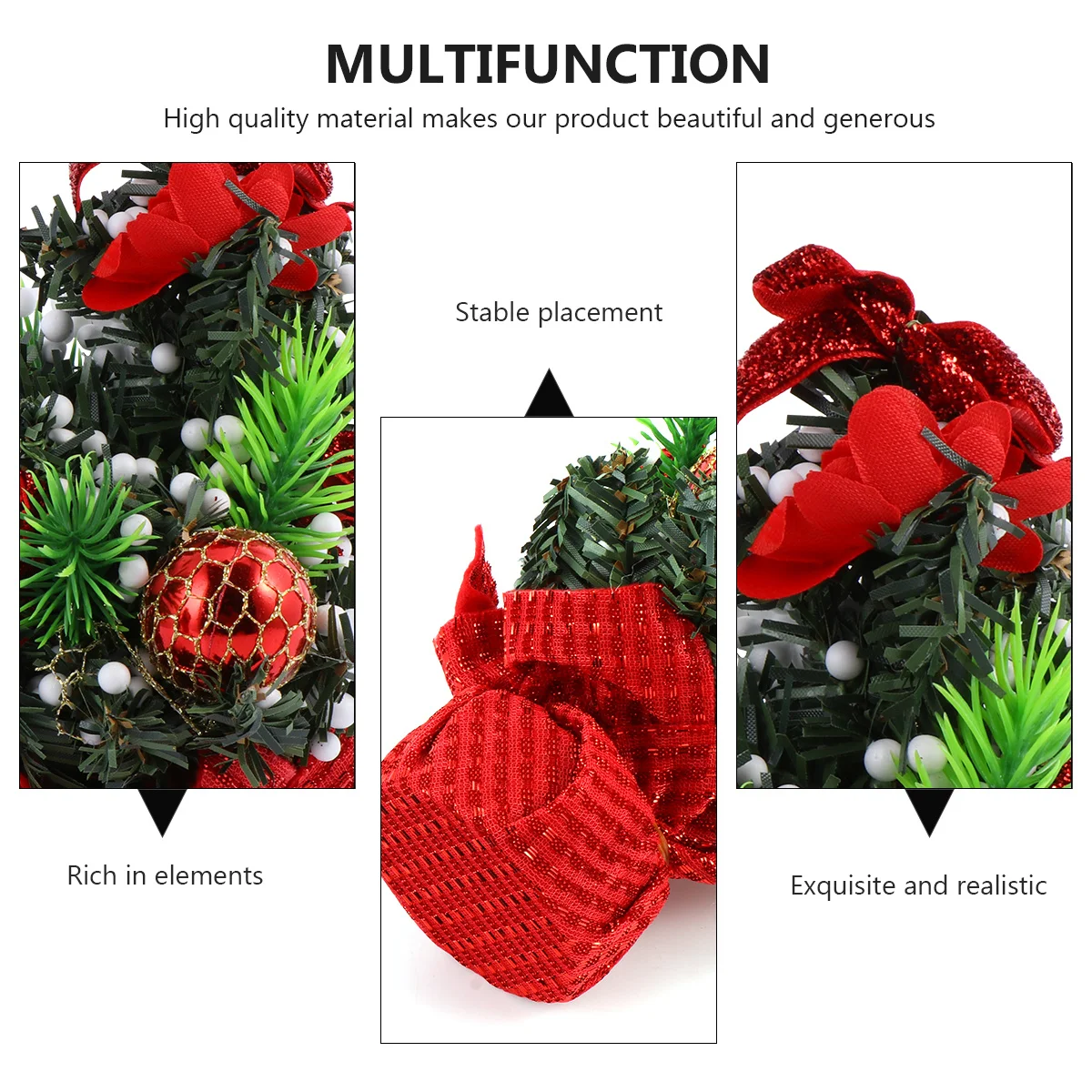 

2pcs Mini Christmas Tree Small Xmas Ornament Realistic Decorative Trees For Home Office Bar Hotel Party Supplies