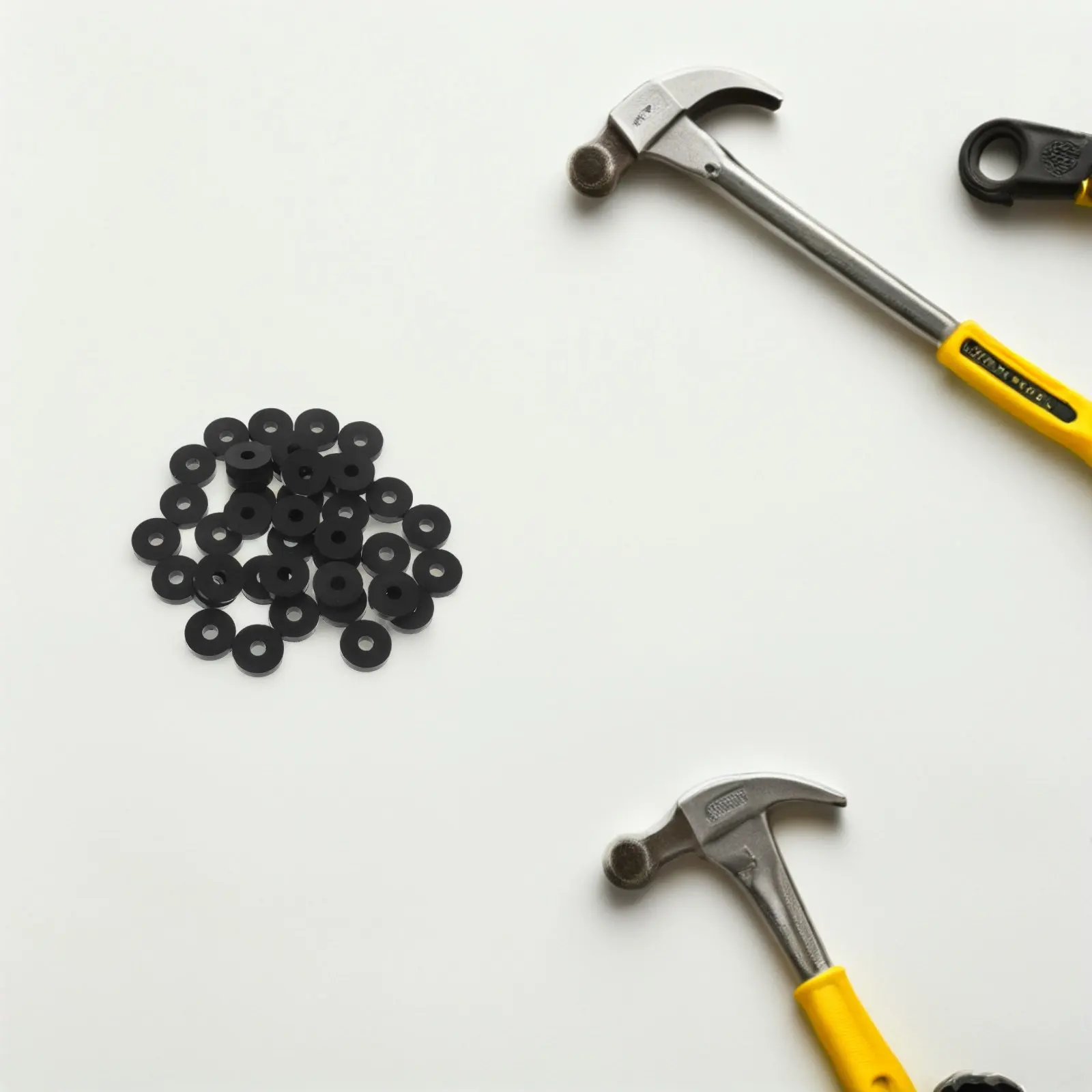 50Pcs O Shape Rubber Washers 20Mm Od 6Mm Id 5Mm Thick Black Anti Vibration Damping Pads Noise Reduction Isolators for Bolt
