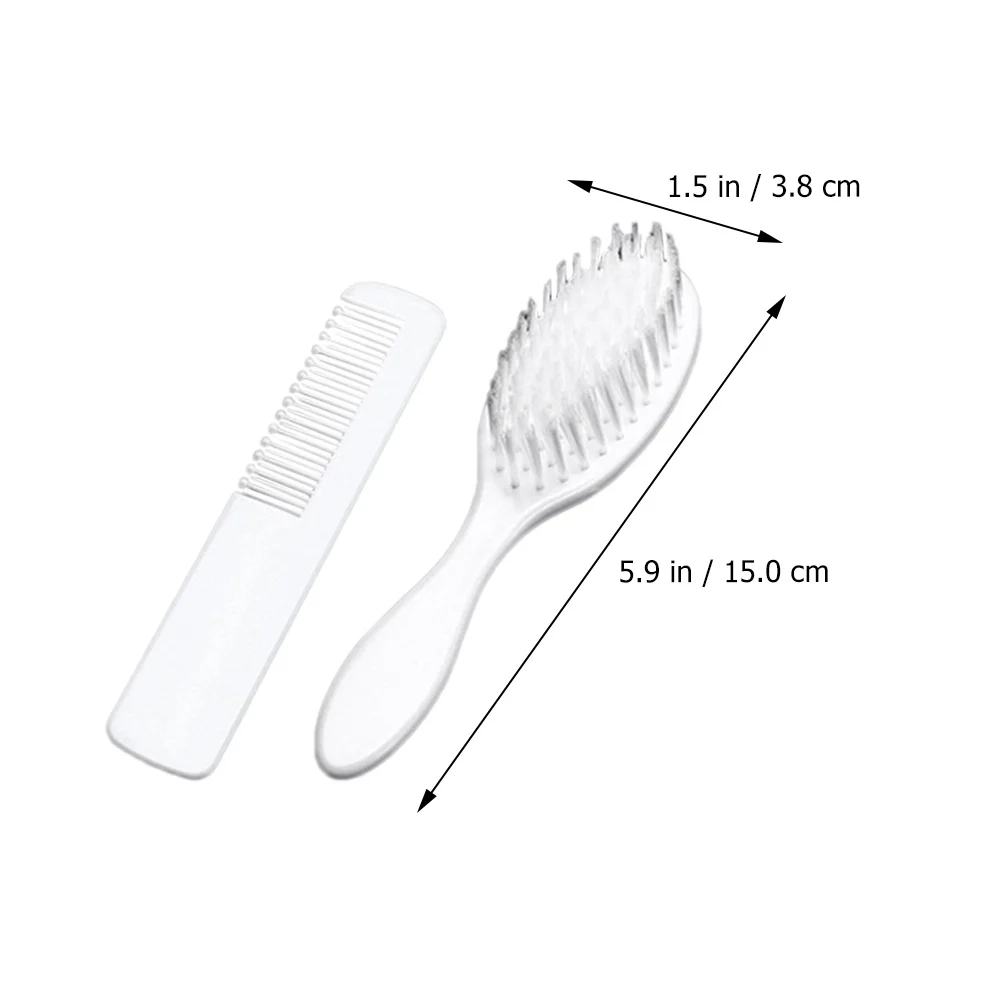 3 مجموعات من فرشاة شعر الأطفال حديثي الولادة، مجموعة مشط للأطفال الصغار، مدلك فروة الرأس، فرشاة لفك تشابك الشعر، مجموعة العناية بالشعر البلاستيكية #6