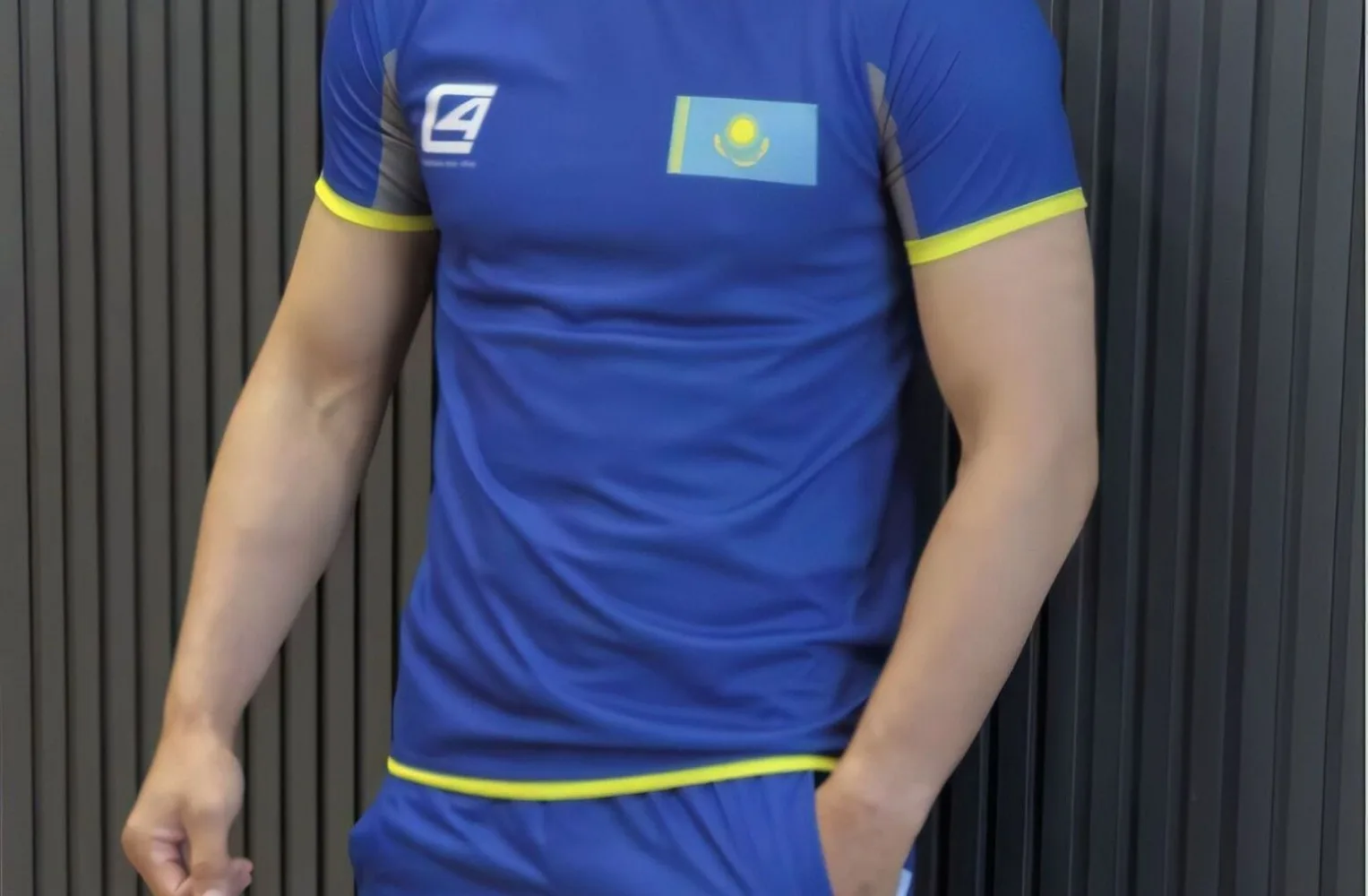 أوروبا والولايات المتحدة 2025 الأكثر مبيعاً ملابس فريق كازاخستان الجديدة الموحدة الرياضية ثلاثية الأبعاد ملابس رجالية مطبوعة رقمية