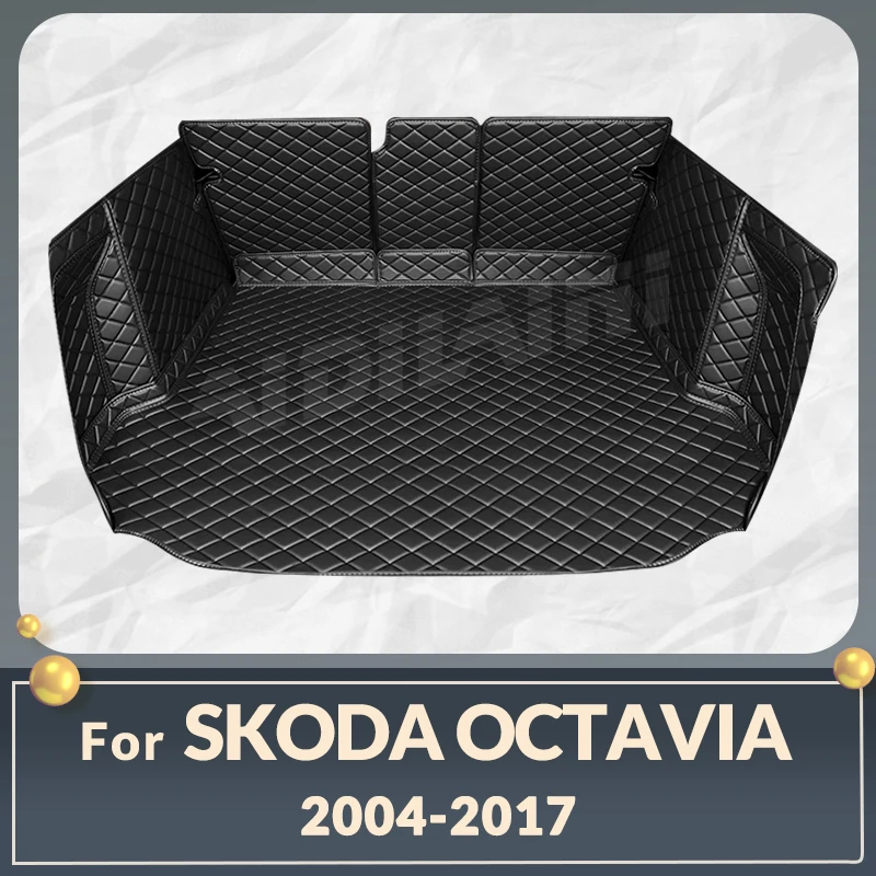 

Full Coverage Trunk Mat For SKODA Octavia 2004-2017 16 15 14 13 12 11 10 09 08 07 06Car Cover Pad Interior Protector Accessories