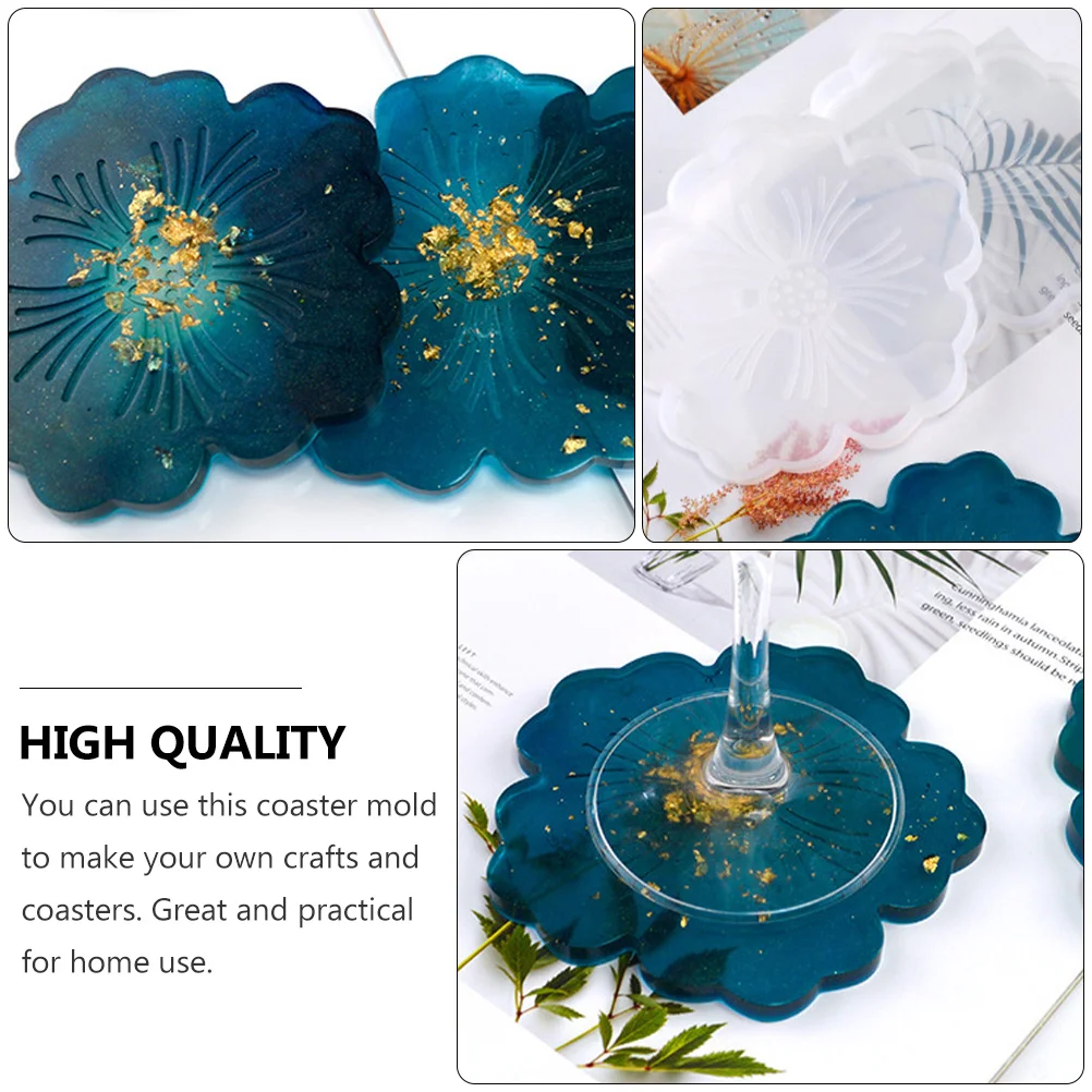 

3 шт. силиконовые формы для подставок с цветами, прочные гибкие формы для литья из смолы «сделай сам», для изготовления эпоксидной смолы, форма для подставок