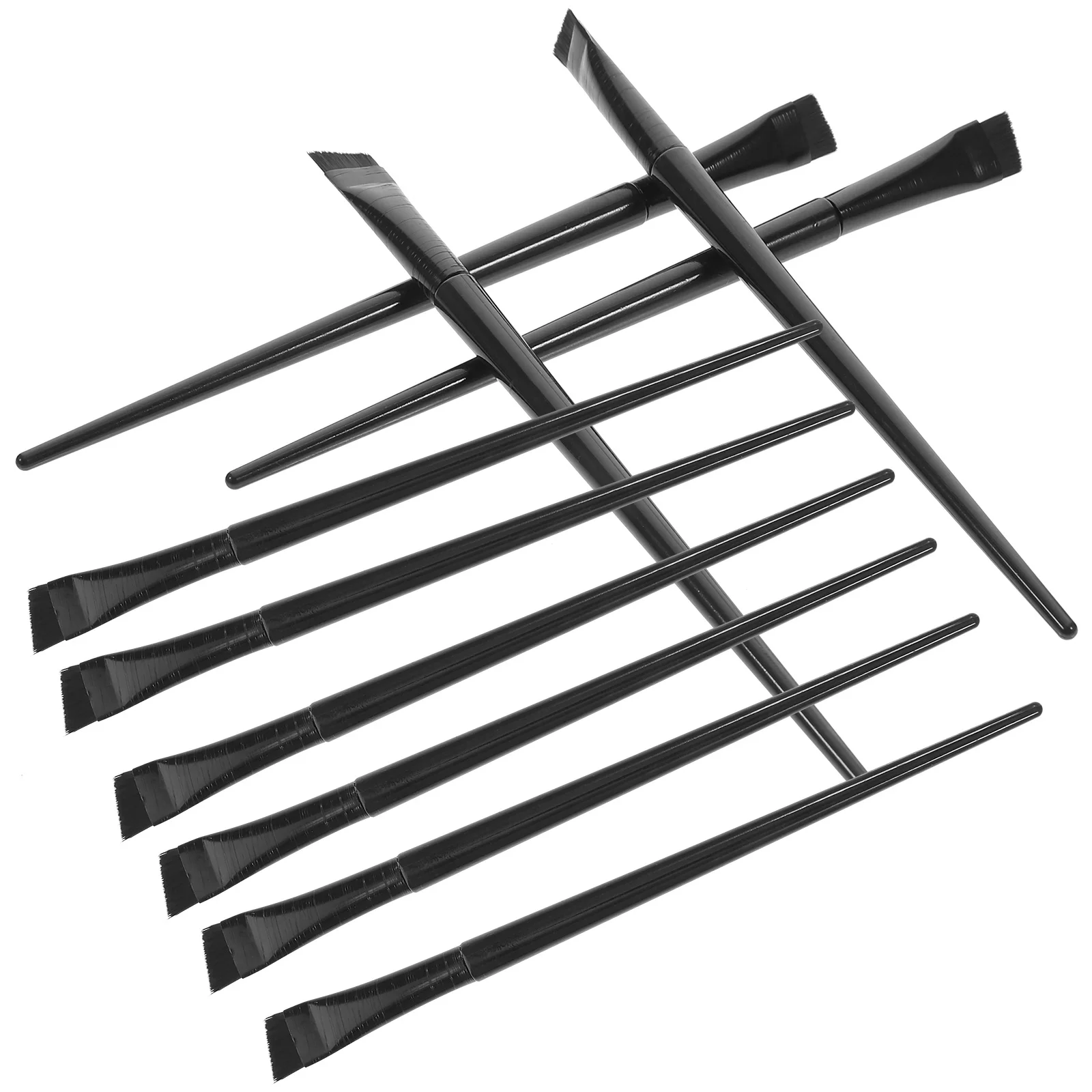 12 قطعة مجموعة فرشاة ماكياج العين بزاوية بطانة الحاجب الحاجب فرش أدوات ماكياج لتطبيق ظلال العيون وكحل المخفي