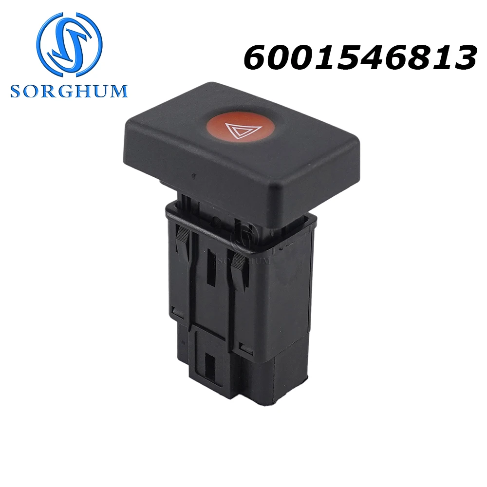 

SORGHUM 6001546813 For Dacia Logan 2004-2012 Emergency Hazard Warning Light Flash Switch Push Button 8 pins Car Accessories