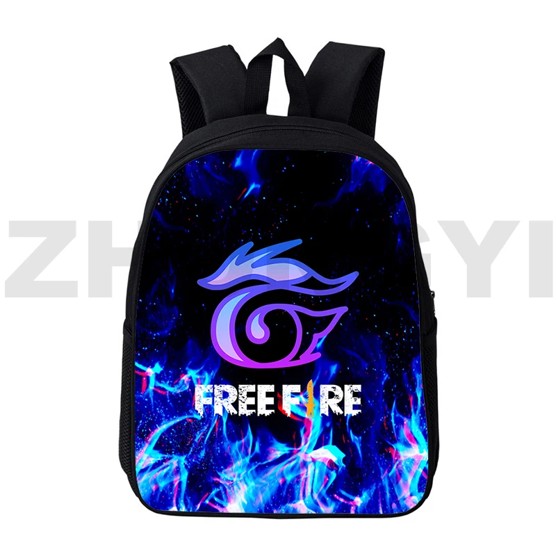 3D Printed Free Fire Garena Backpack Men 16 Inch Cartoon Kindergarten Primary School Bag Game Free Fire Travel Bags for Women