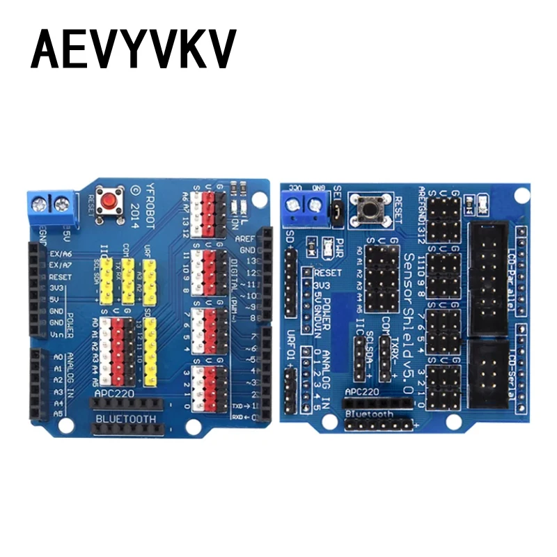 V5 Sensor Shield Expansion Board Shield For Arduino UNO R3 V5.0 Electronic Module Sensor Shield V5 expansion board