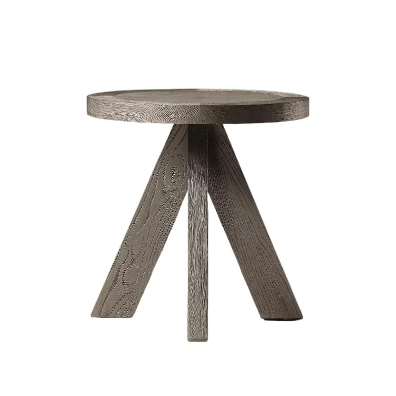 

Furniture Nordic minimalist solid wood edge few American country retro villa corner few bedside tables