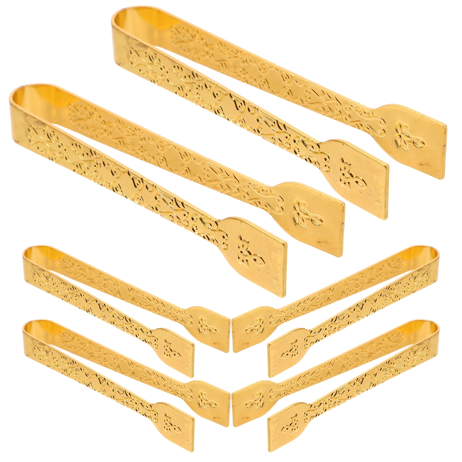 

6Pcs Gold Mini Metal Tongs Middle Eastern Incense Charcoal Tablets Clip Ergonomic Handle Burner Clamp Resin Incense Tools