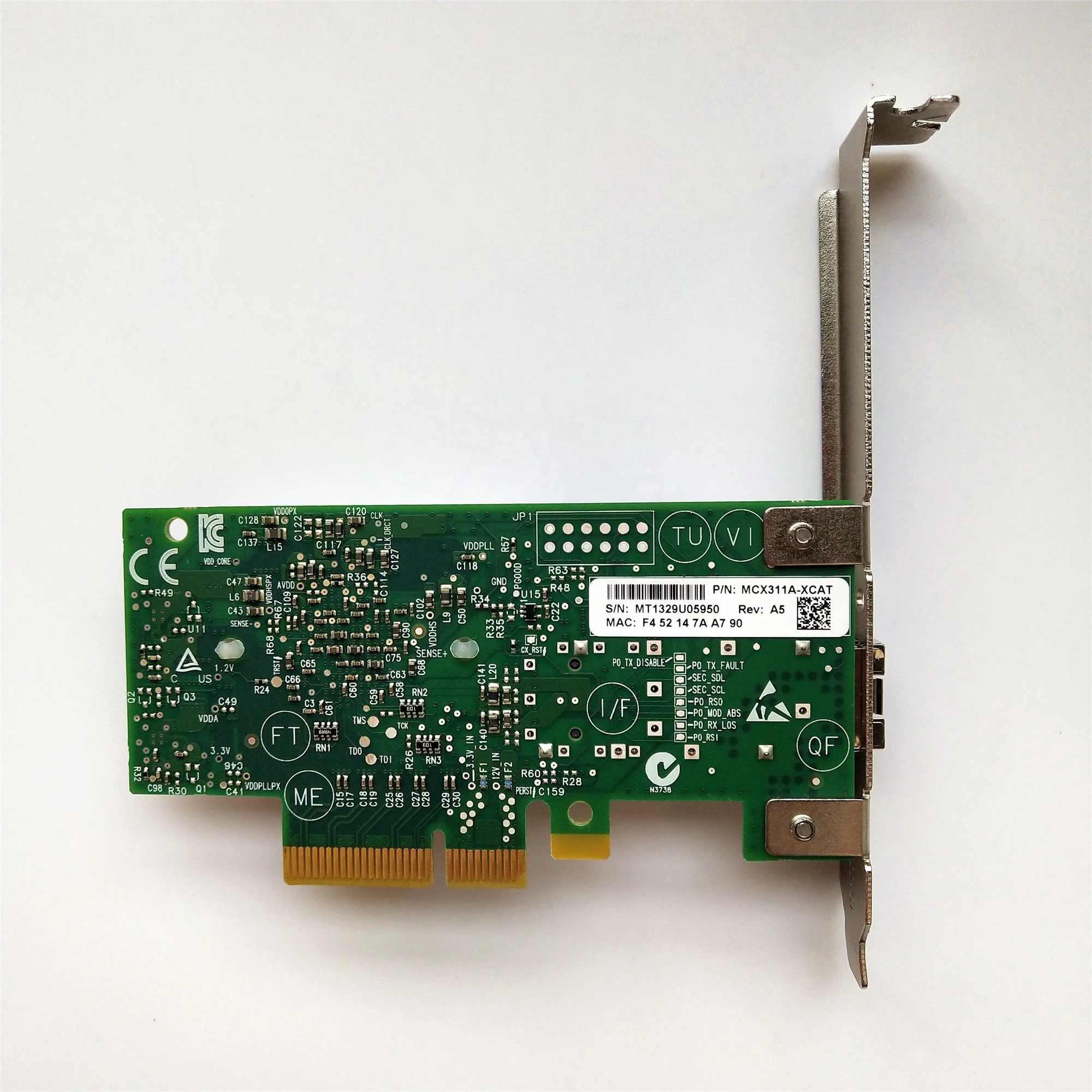 Mellano MCX311A-XCAT CX311A ConnectX-3 Kartu ETHERNET ADAPTOR JARINGAN Port Tunggal