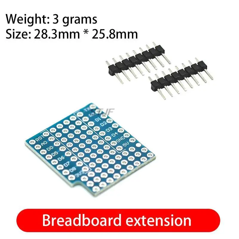 Breadboard Expansion Shield Pin Lithiumbatterie für WeMos D1 Mini Modul Sensor