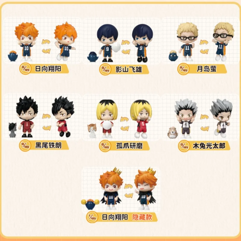 Keeppley Volleyball Boy Zipper Doll Assembly Anime Surrounding Blind Box Collectible Figure Trendy Toy Collectors Item