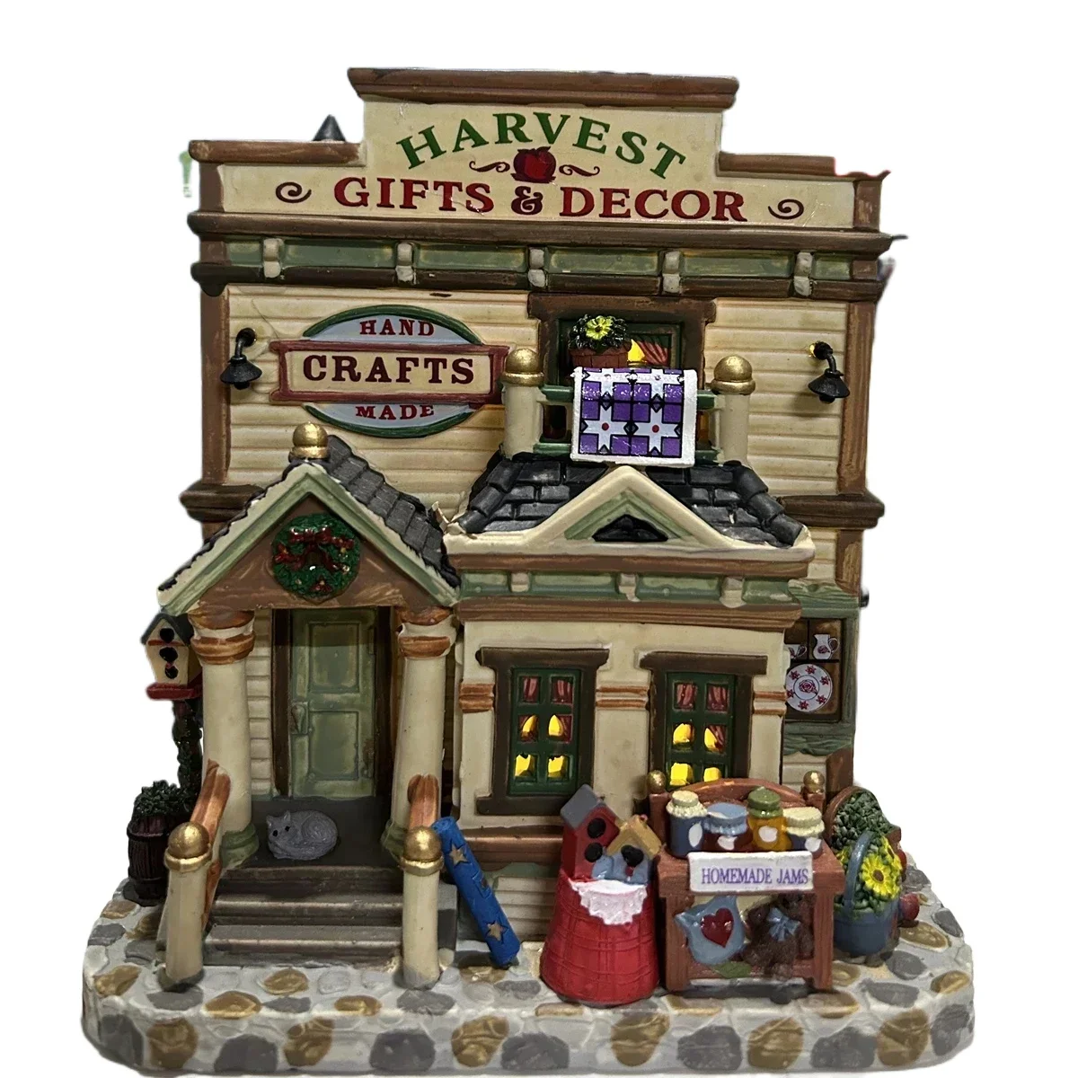 Lemax Creative Ceramic Painted House Miniature Version of European Building Home Furnishing Living Room Ornament Home Decor Gift