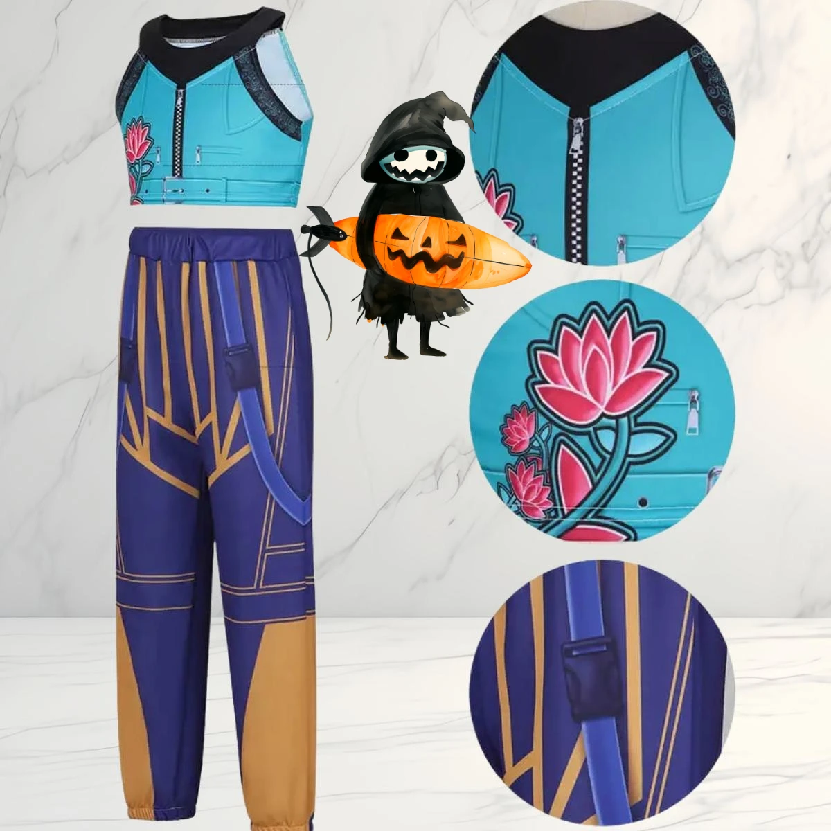 

Christmas Costumes, Trending Movie Costumes, Rumi, Zoey & Mira Cosplay Costume Set - Girls' Outfits